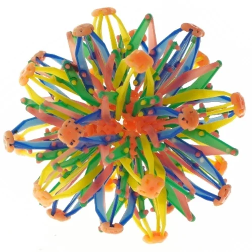 Fleksibel farverig bold (str. Ø 13 cm)