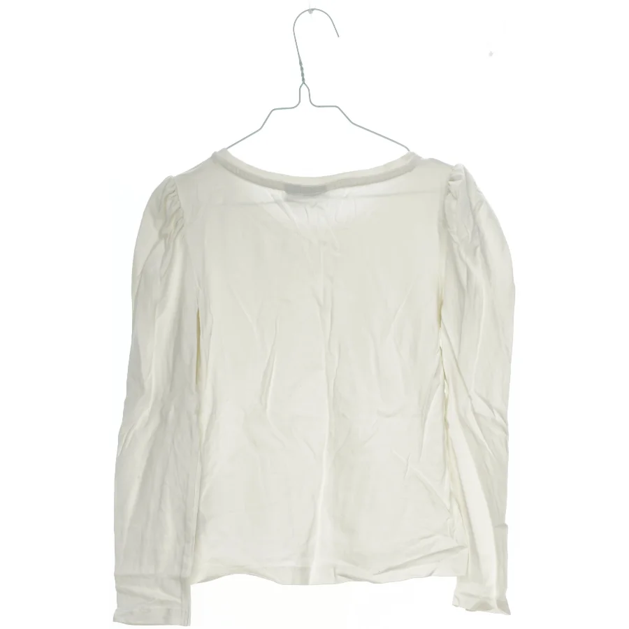 Langærmet bluse i hvid fra LMTD (str. 140)