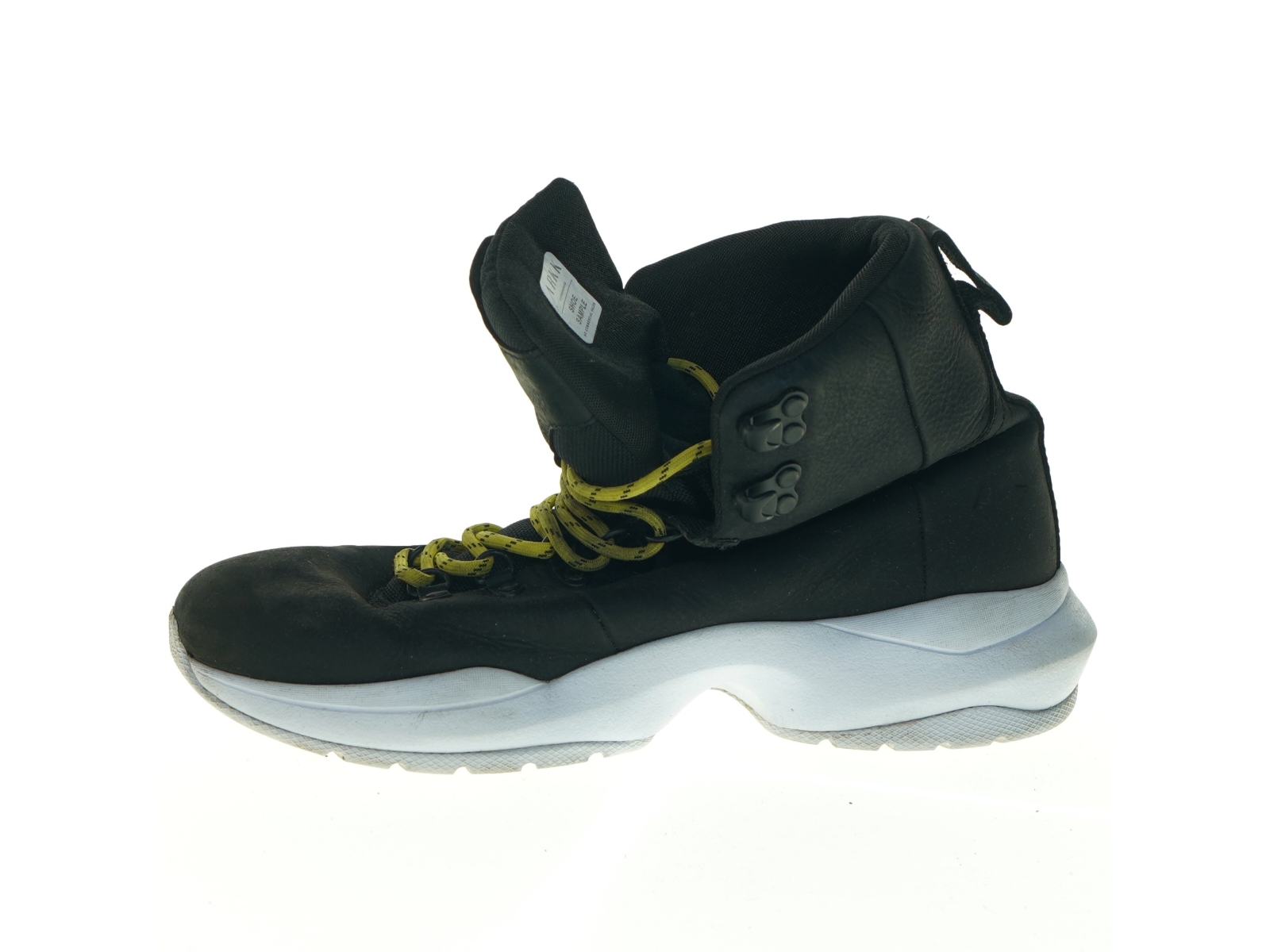 Sorte sneakers med højt skaft fra Arkk (str. 30 cm lang)