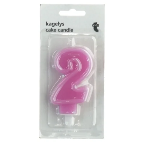 Kagelys nummer 2 fra Tiger (str. 14 cm)