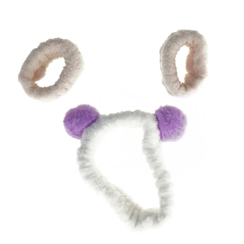 Plys hårbånd og elastikker (str. Ø 15 og 6 cm)