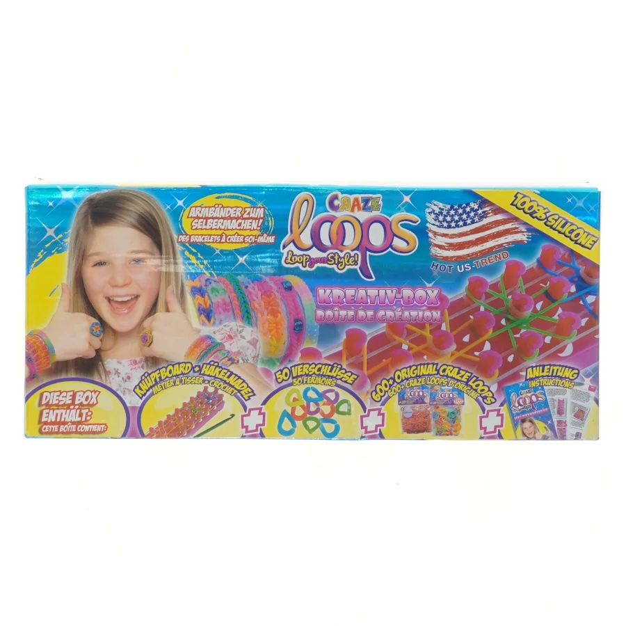 Craze Loops aktivitetsboks fra Craze (str. 31x13 cm)