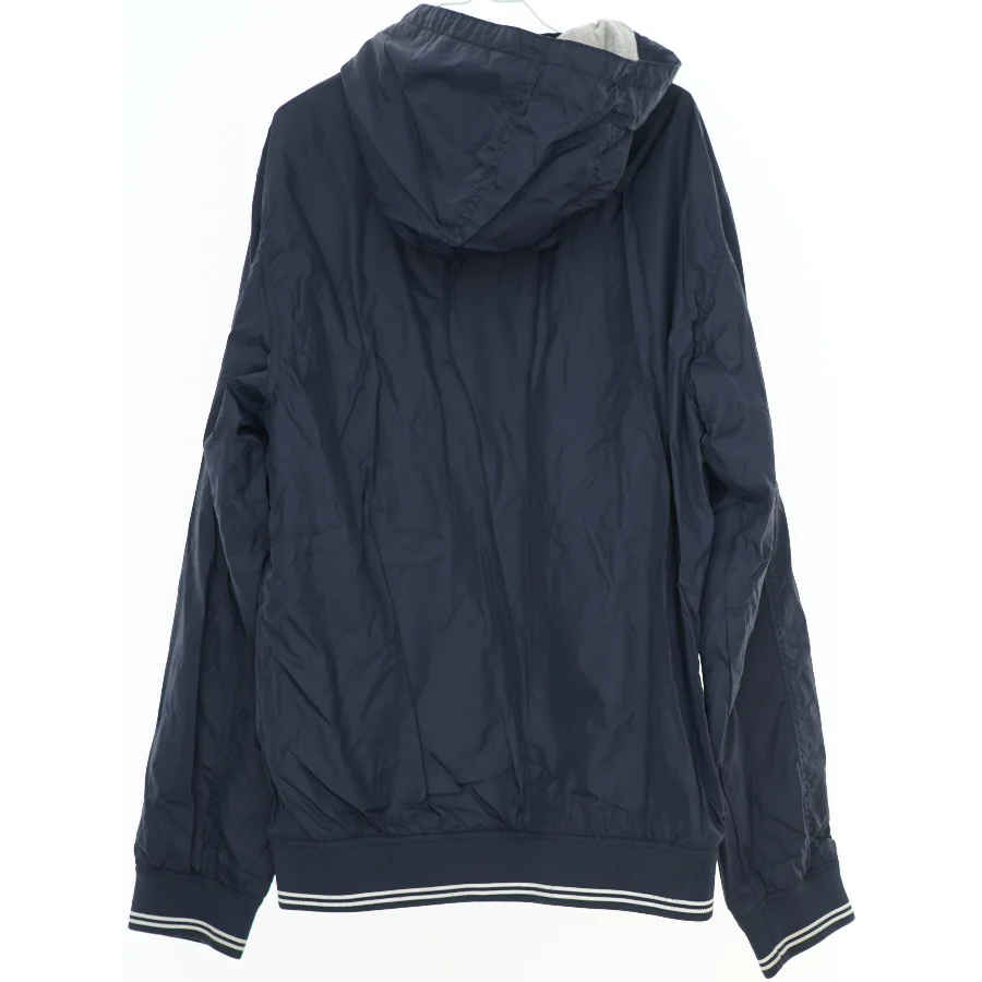 Mørkeblå jakke med hætte fra H&M (str. 164)