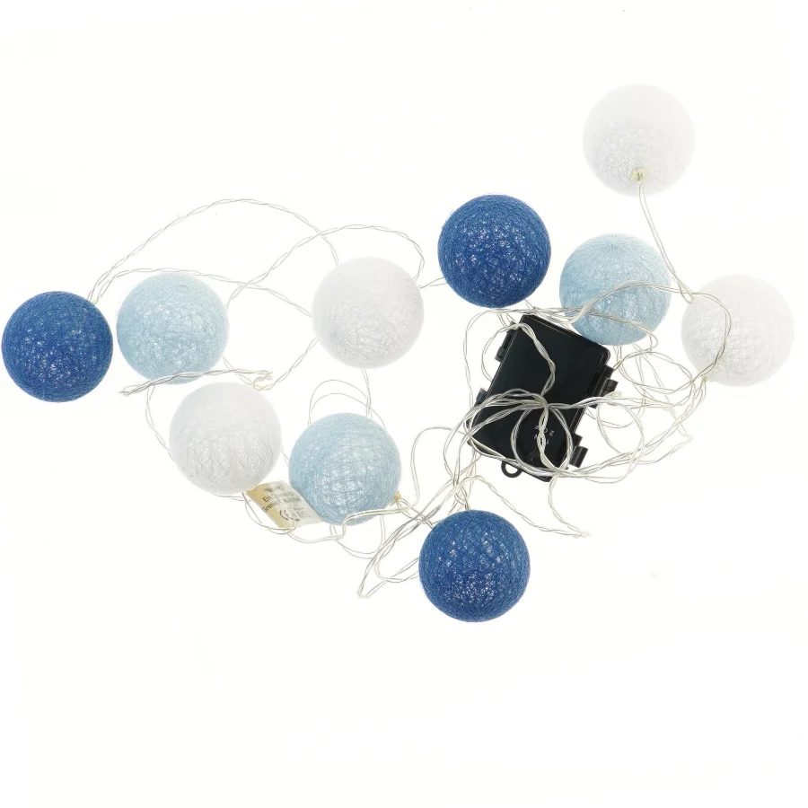 Lyskæde med kugler (str. 500 cm)