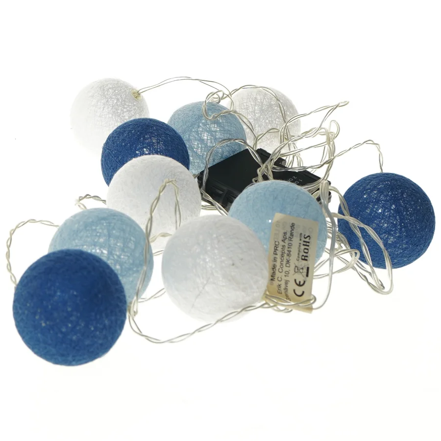 Lyskæde med kugler (str. 500 cm)