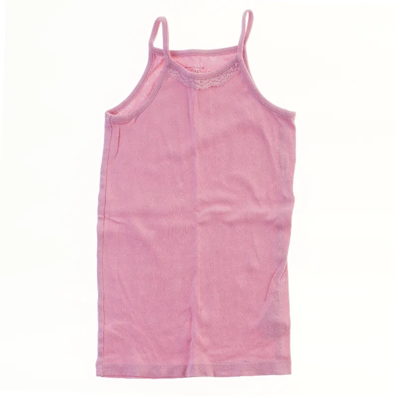 Lyserød top med blondekant fra VRS (str. 140)
