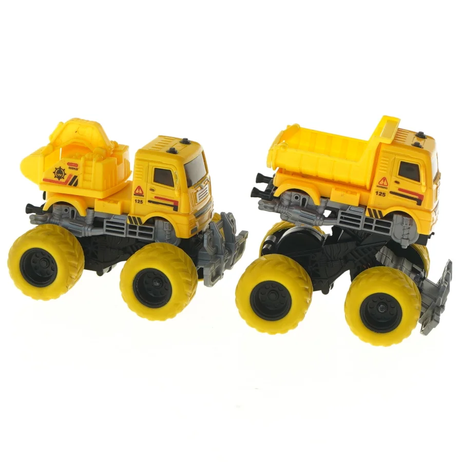 Legetøjslastbiler med store hjul (str. 11x8,5x9 cm)