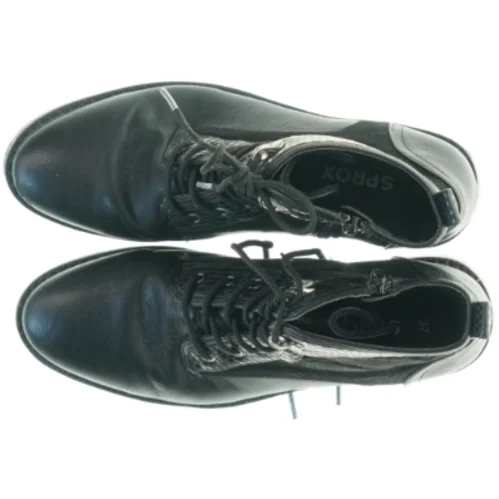 Damestøvler, sort læder fra Sprox (str. 37 cm)