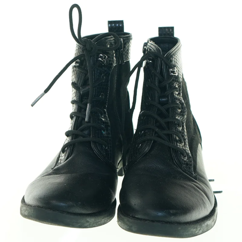 Damestøvler, sort læder fra Sprox (str. 37 cm)