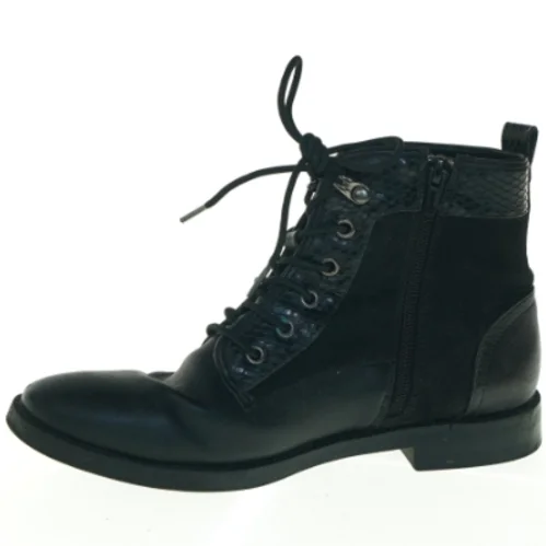 Damestøvler, sort læder fra Sprox (str. 37 cm)