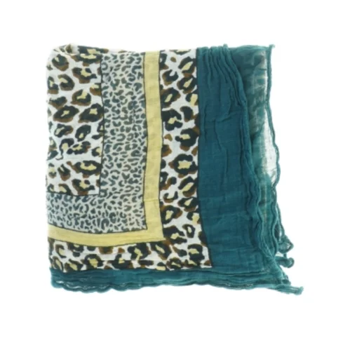 Leopardprint tørklæde (str. 175 x 110 cm)