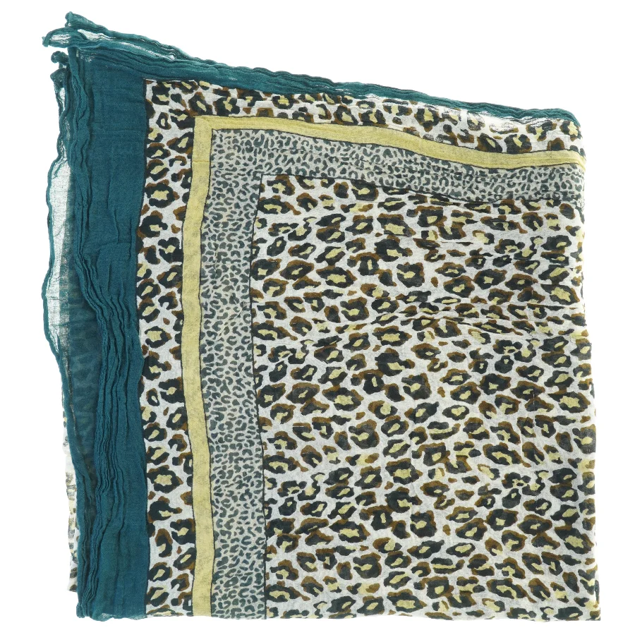 Leopardprint tørklæde (str. 175 x 110 cm)