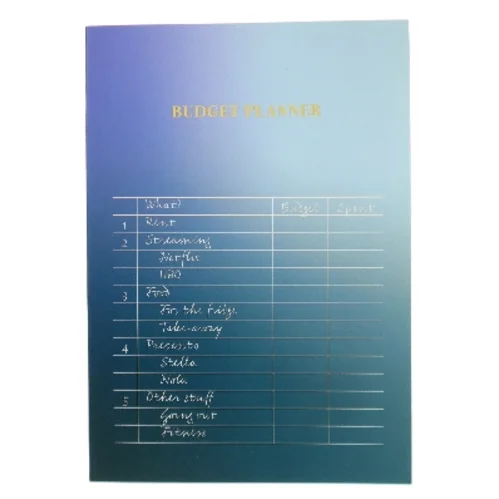 Budget-planlægger blok
