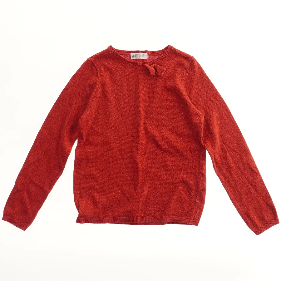 Rød trøje med langærmer fra H&M (str. 134)