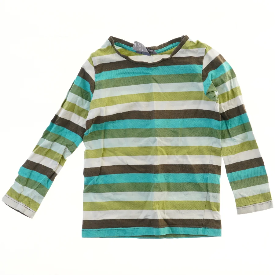 Langærmet stribet bluse fra H&M (str. 104)