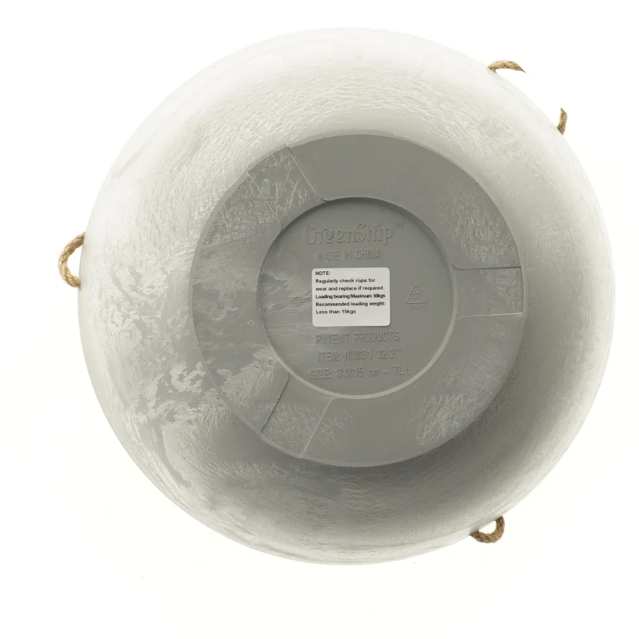 Hængende urtepotte i plastik fra Greenship (str. Ø 31 cm højde 16 cm)