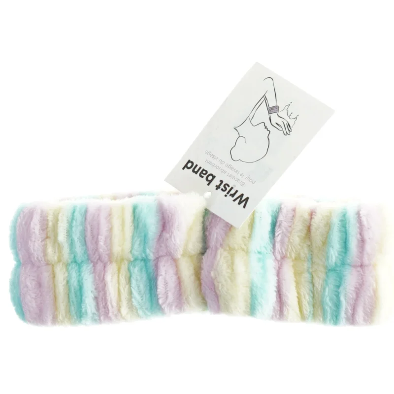 Blødt flerfarvet håndledsbånd (str. Ø 7 cm)