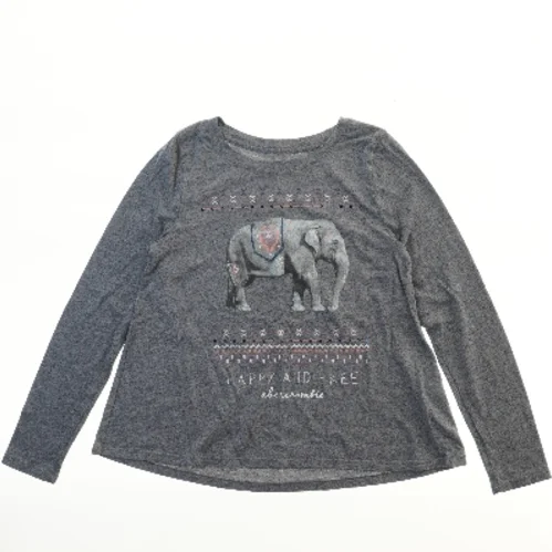 Langærmet t-shirt med elefantmotiv fra Abercrombie (str. 140)