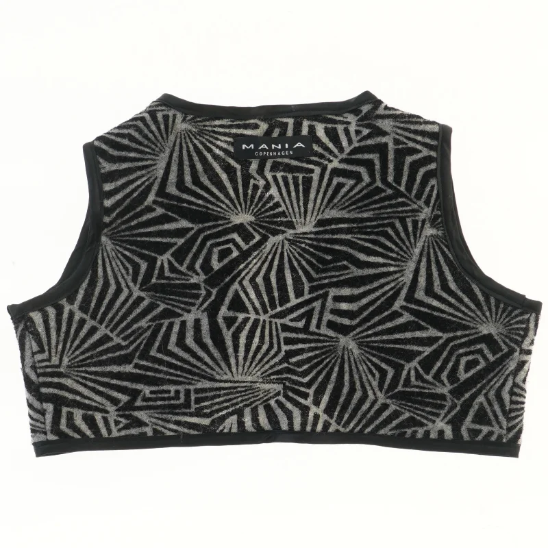 Mønstret vest fra Mania Copenhagen (str.  bryst:38 længde: 25 cm)