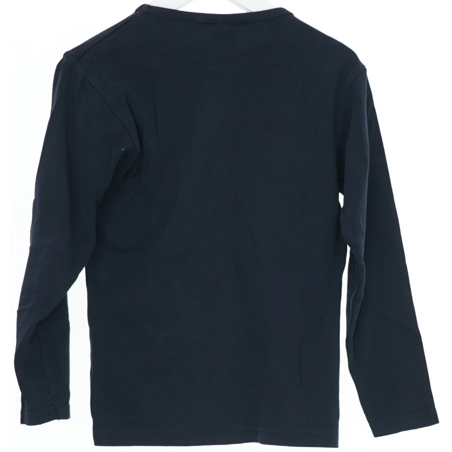 Sort langærmet t-shirt med orange tryk fra Uni Style (str. 110)