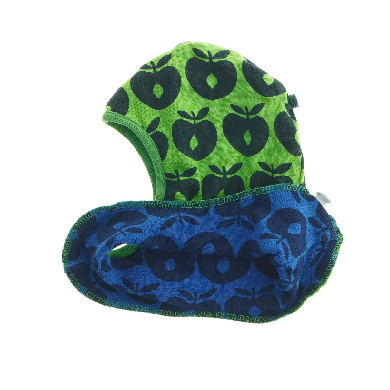 Vendbar elefanthue med æbler fra Småfolk (str. 110)