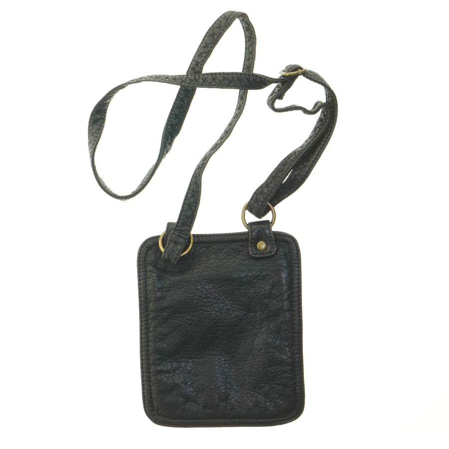 Sort skuldertaske (str. 18x15 cm)