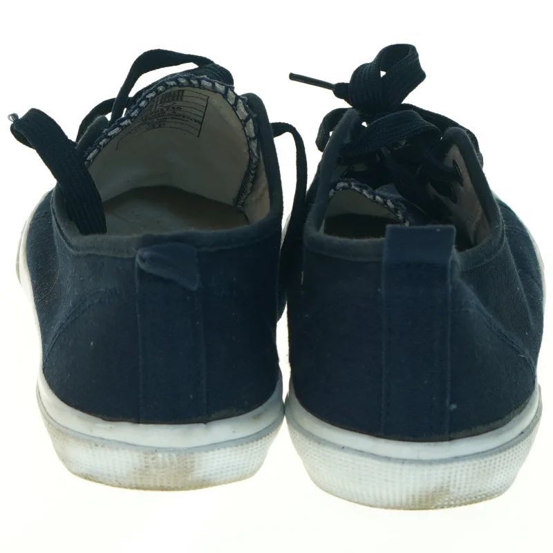 Brugte marineblå lærredssko fra Walkx (str. 41)