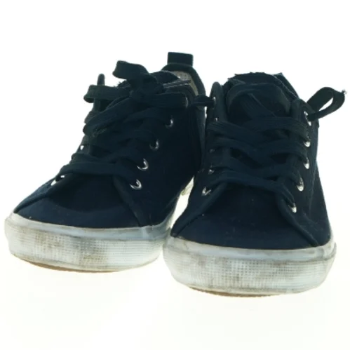 Brugte marineblå lærredssko fra Walkx (str. 41)