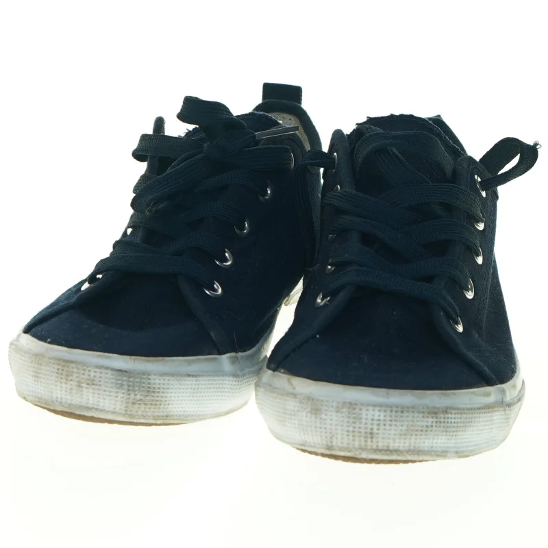 Brugte marineblå lærredssko fra Walkx (str. 41)