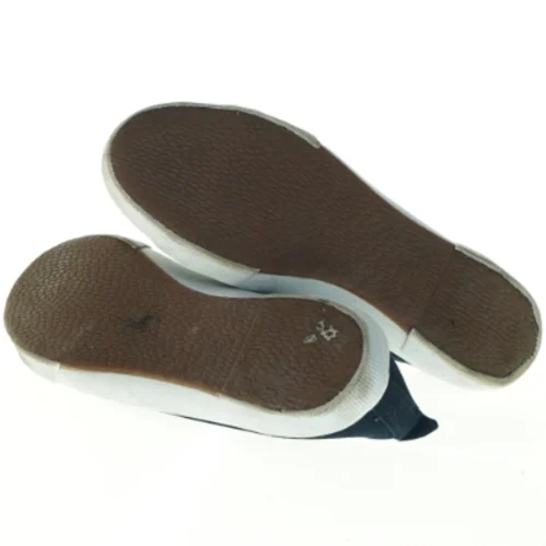 Brugte marineblå lærredssko fra Walkx (str. 41)