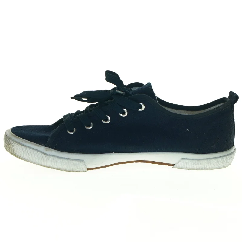Brugte marineblå lærredssko fra Walkx (str. 41)