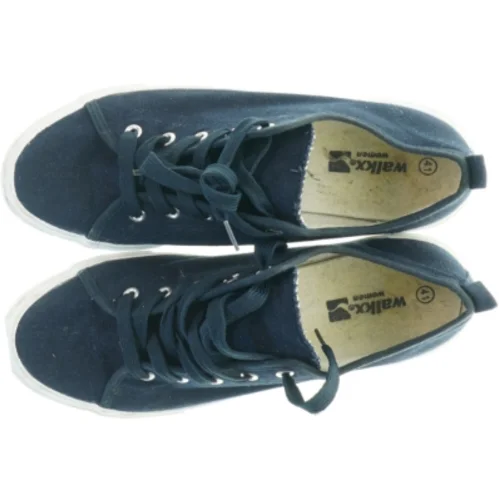 Brugte marineblå lærredssko fra Walkx (str. 41)