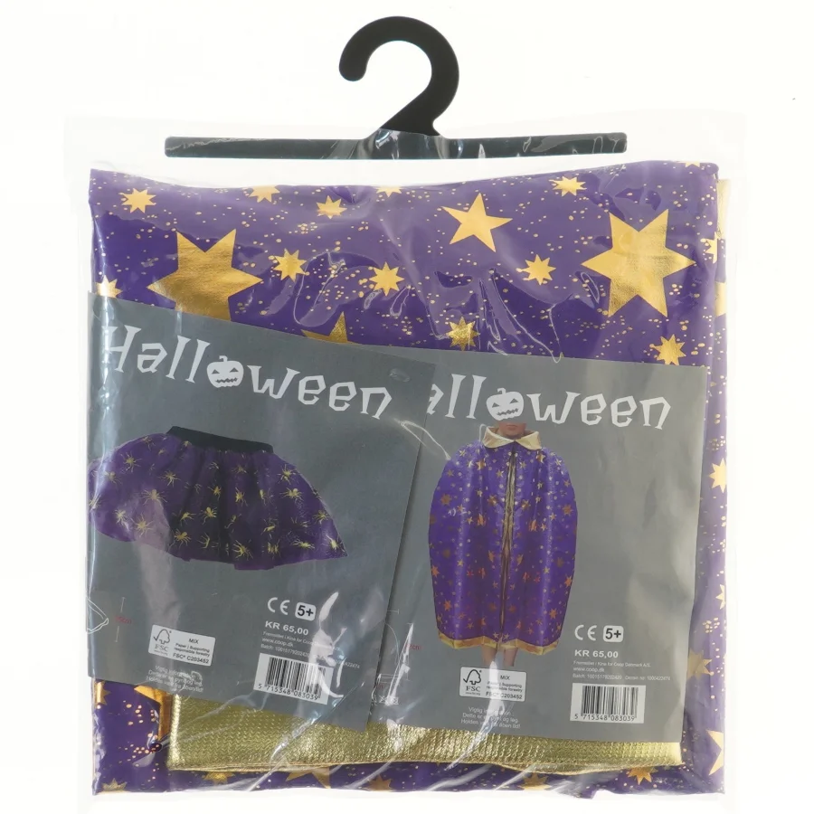 Halloween kostume til børn (str. 35x25 og 62x72 cm)