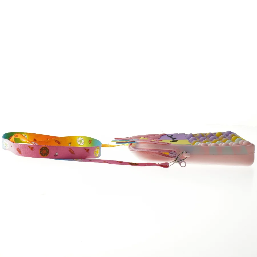 Unicorn pop-it skuldertaske (str. 23x13 cm)