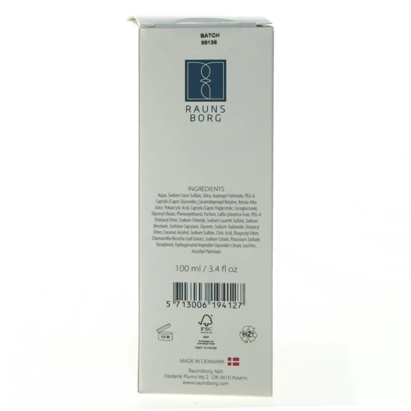 Face scrub nordic fra Raunsborg 100 ml (str. 15 x 4 cm)