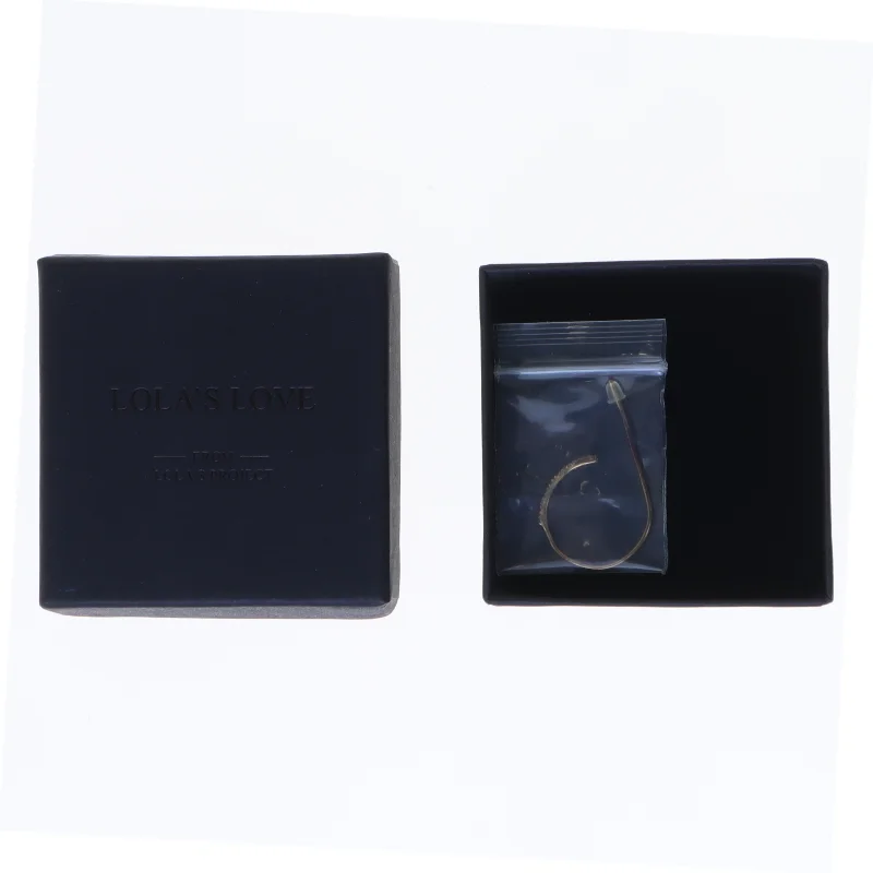 Ubrugt Lolas Love Guldørering med sten (str. Ø 2 cm)