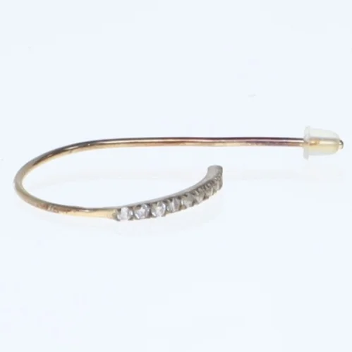 Ubrugt Lolas Love Guldørering med sten (str. Ø 2 cm)