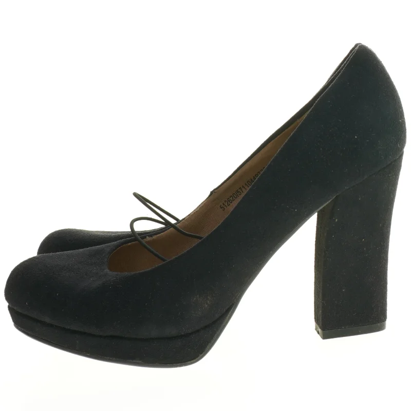 Sort højhælede sko i størrelse 40 fra Balzar Footwear (str. 40 )