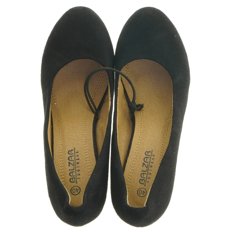 Sort højhælede sko i størrelse 40 fra Balzar Footwear (str. 40 )