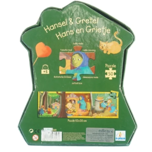 Hans og Grete puslespil fra Djeco (str. 62 x 20 cm)