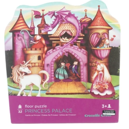 Gulvpuslespil, Prinsesseslot fra Crocodile Creek (str. 50 x 66 cm)