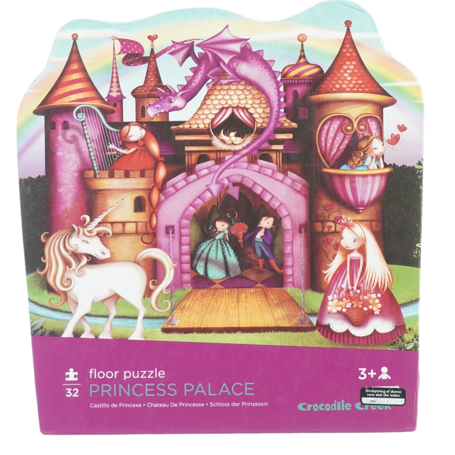 Gulvpuslespil, Prinsesseslot fra Crocodile Creek (str. 50 x 66 cm)