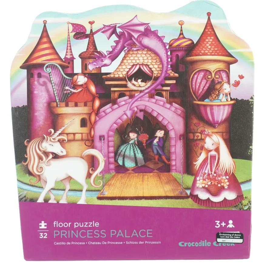 Gulvpuslespil, Prinsesseslot fra Crocodile Creek (str. 50 x 66 cm)