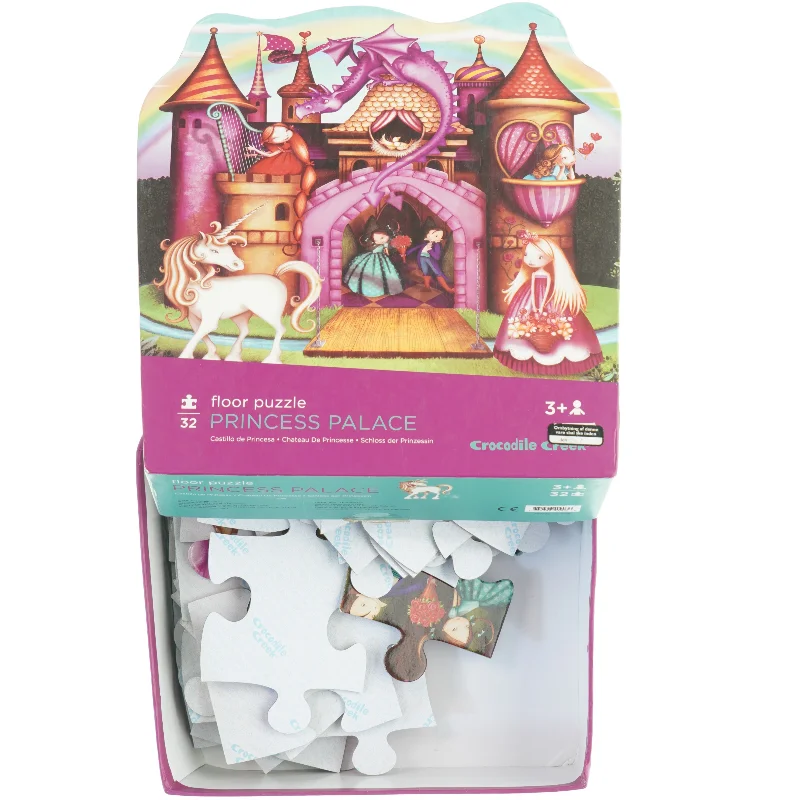 Gulvpuslespil, Prinsesseslot fra Crocodile Creek (str. 50 x 66 cm)