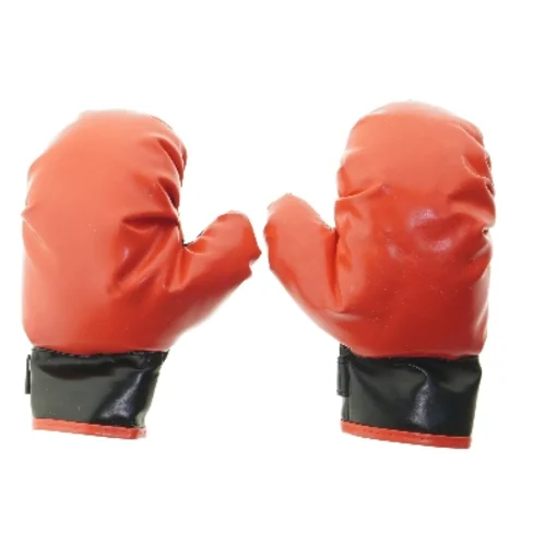 Røde og sorte boksehandsker (str. 24x16,5x6,5 cm)
