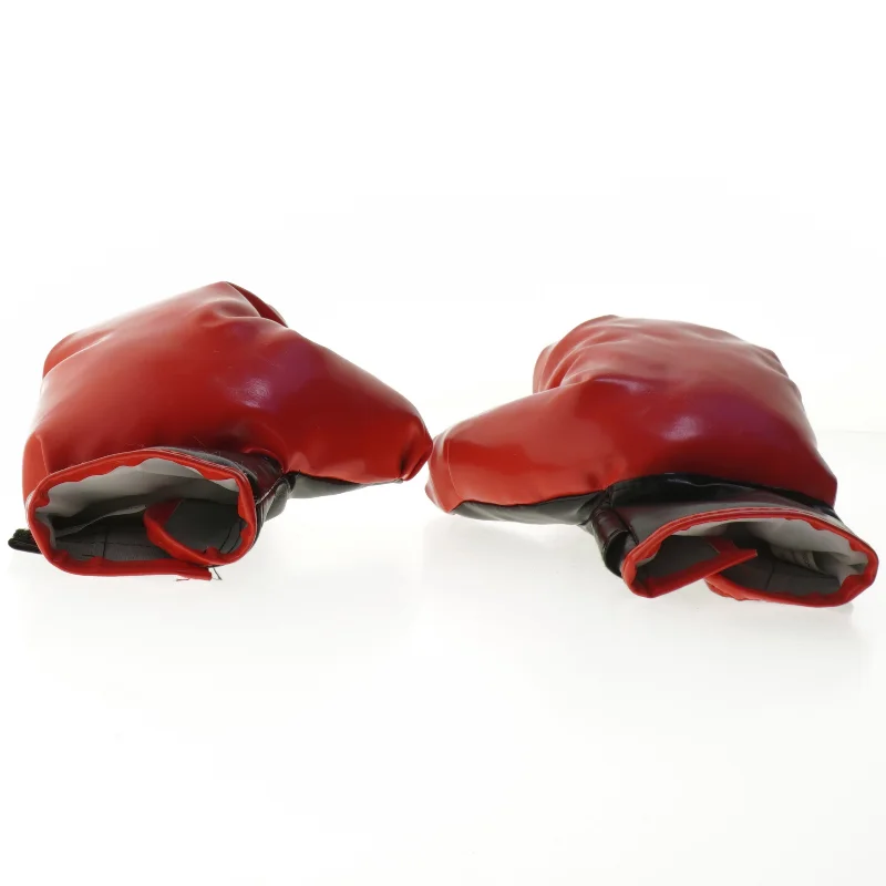 Røde og sorte boksehandsker (str. 24x16,5x6,5 cm)