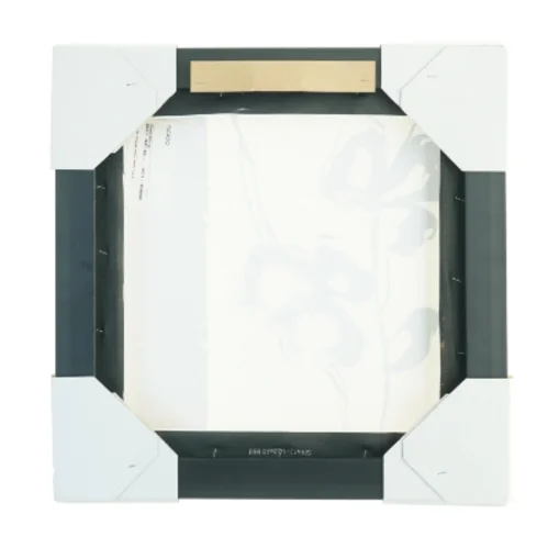 Indrammet tryk med blomstermotiv (str. 44 x 44 cm)