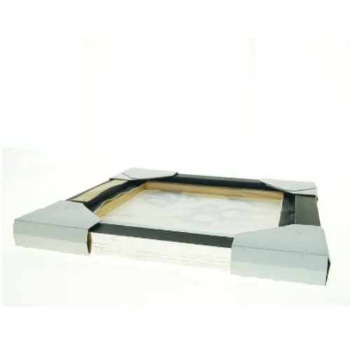 Indrammet tryk med blomstermotiv (str. 44 x 44 cm)