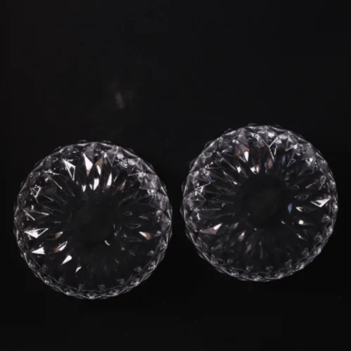 Desserttallerkener i krystal