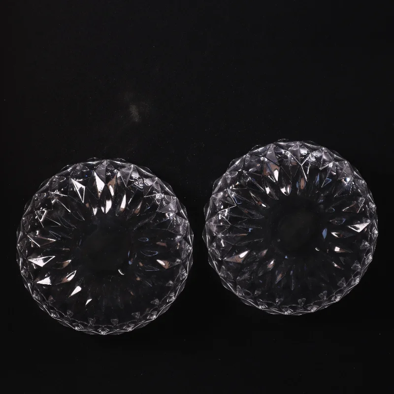 Desserttallerkener i krystal